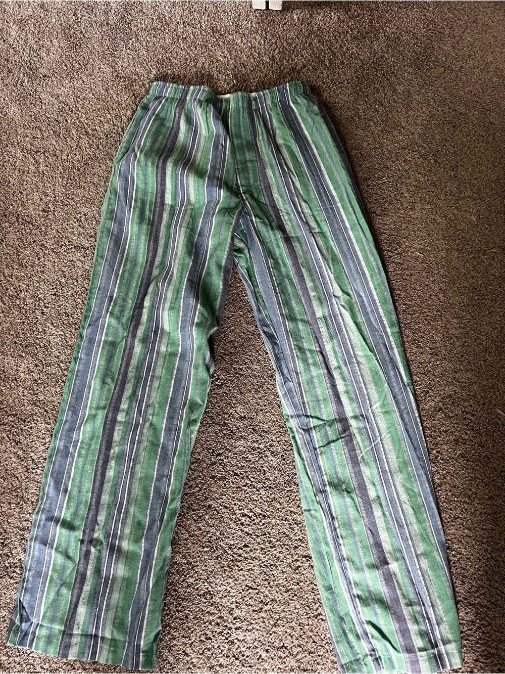 Grey Bandit Striped Pants